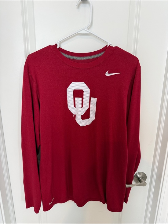 Nike Other - Nike OU Long Sleeve Tee - Red & White